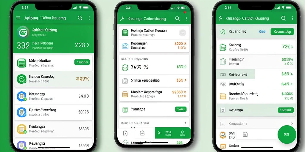 Antarmuka 73K yang mudah digunakan untuk Catatan Keuangan.