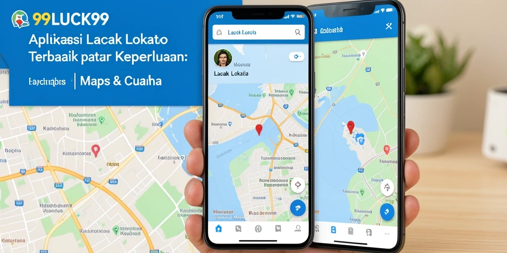 Tampilan antarmuka aplikasi lacak lokasi 99LUCK99 yang user-friendly.