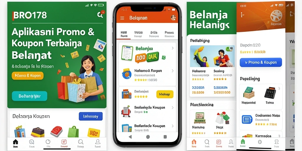 Antarmuka BRO178 menampilkan promo dan kupon terbaru dengan jelas.
