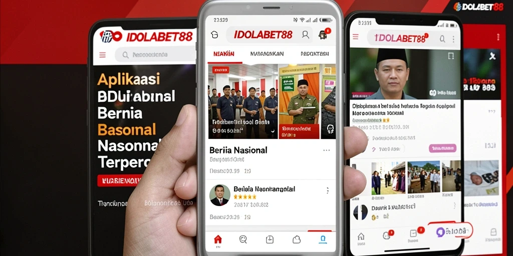 Antarmuka utama IDOLABET88 yang menampilkan berita terkini.