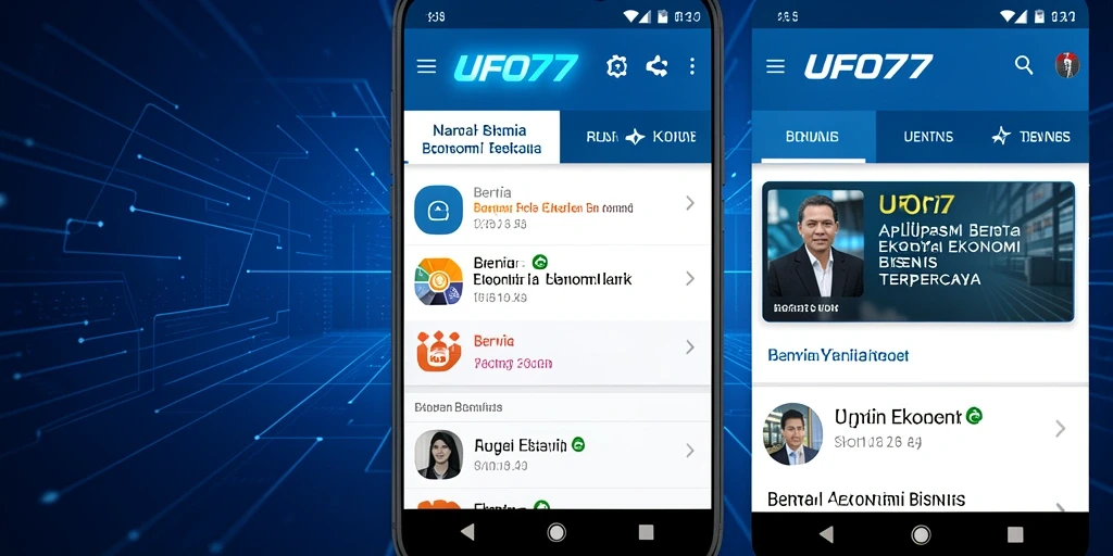 Tampilan antarmuka utama UFO77 dalam kategori Ekonomi Bisnis.